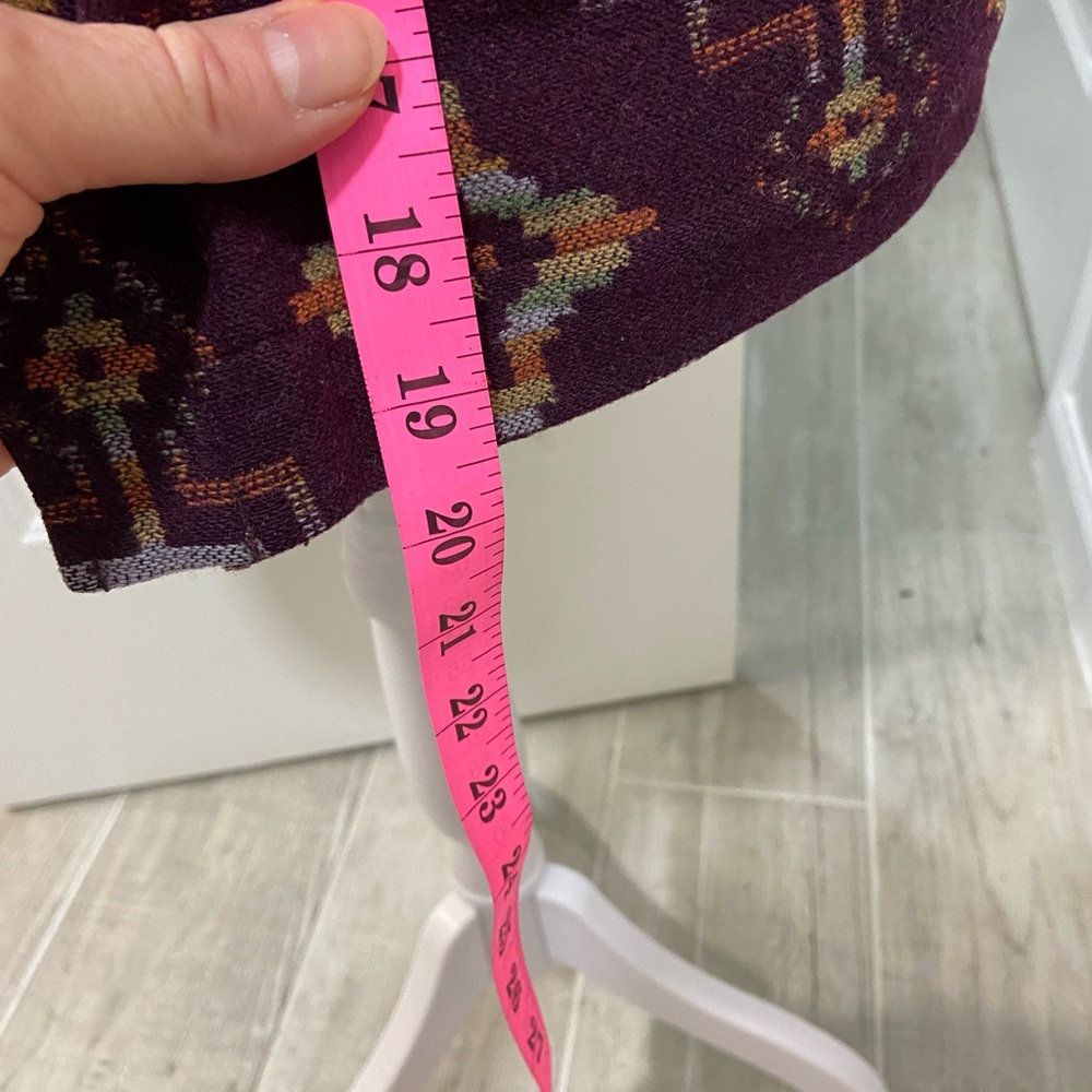 Pendleton 100% Wool Geometric Purple Button-Front… - image 5